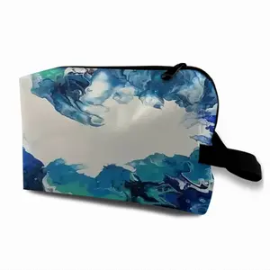 Large Choppy Wave Travel Cosmetic Bag