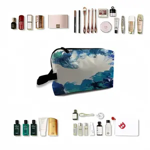 Large Choppy Wave Travel Cosmetic Bag