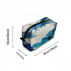 Large Choppy Wave Travel Cosmetic Bag