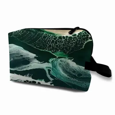 Green Waves Travel Cosmetic Bag