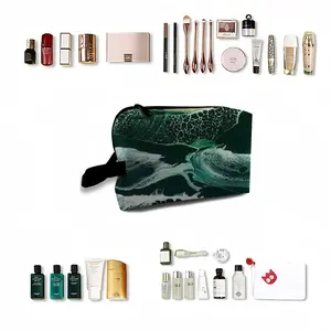 Green Waves Travel Cosmetic Bag