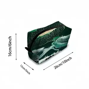 Green Waves Travel Cosmetic Bag