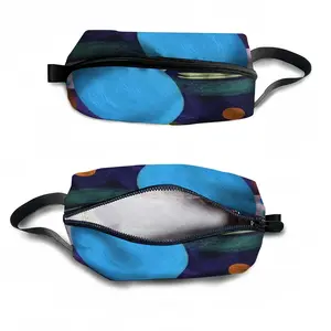 Blue And Green Modern Travel Cosmetic Bag