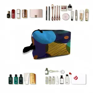 Blue And Green Modern Travel Cosmetic Bag