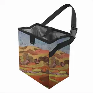 Mountain Range Car Garbage Storage Bag