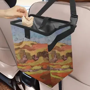 Mountain Range Car Garbage Storage Bag