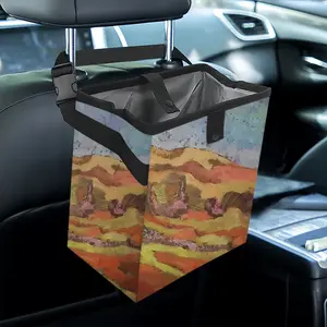 Mountain Range Car Garbage Storage Bag