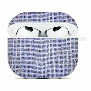 Blue Grids (Biro,Marker Gouache) Airpods 3 Case (Hard Shell, White)