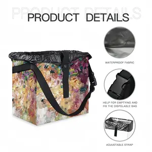 Fading Flowers Car Garbage Storage Bag