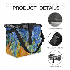 Blue Irises Car Garbage Storage Bag