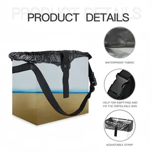 Blue Line With Gold Car Garbage Storage Bag