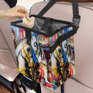 Jumping Car Garbage Storage Bag