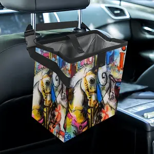 Jumping Car Garbage Storage Bag