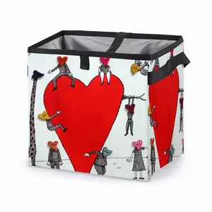 Love Is All Around Car Garbage Storage Bag