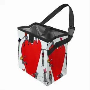 Love Is All Around Car Garbage Storage Bag