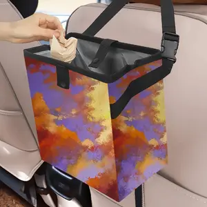 Clouds Car Garbage Storage Bag