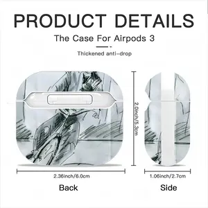 Albert Bike Airpods 3 Case (Hard Shell, White)