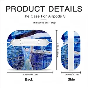 True Blue Airpods 3 Case (Hard Shell, White)