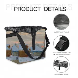 Winter Evening Car Garbage Storage Bag