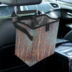 Frosty Evening Car Garbage Storage Bag