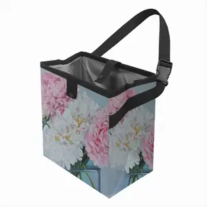 Peonies In A Vase Car Garbage Storage Bag