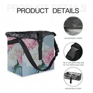 Peonies In A Vase Car Garbage Storage Bag