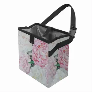 Large Peony Palette Knife Car Garbage Storage Bag