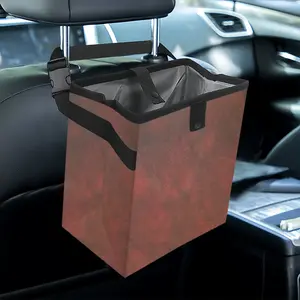 Burnt Red Clouds Car Garbage Storage Bag