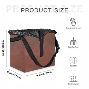 Burnt Red Clouds Car Garbage Storage Bag