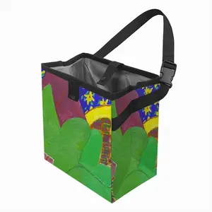 Green Woman Car Garbage Storage Bag