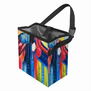 African Drummer Car Garbage Storage Bag