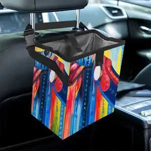 African Drummer Car Garbage Storage Bag