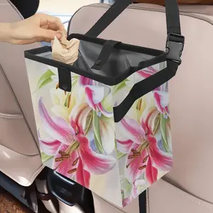 Poetry Of Flowers Car Garbage Storage Bag