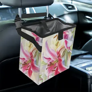 Poetry Of Flowers Car Garbage Storage Bag