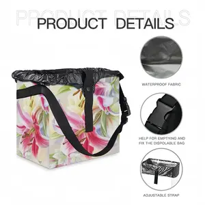 Poetry Of Flowers Car Garbage Storage Bag