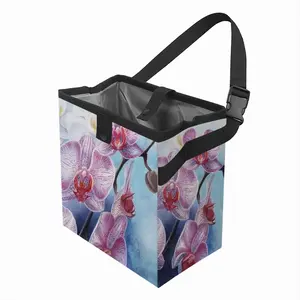 Orchid Charm Car Garbage Storage Bag