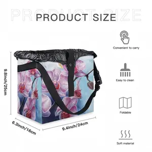 Orchid Charm Car Garbage Storage Bag