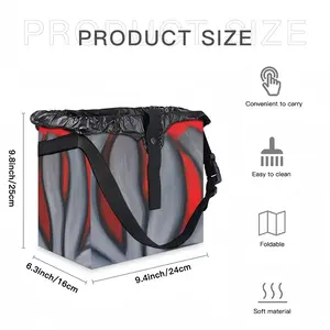 Red Flower Car Garbage Storage Bag