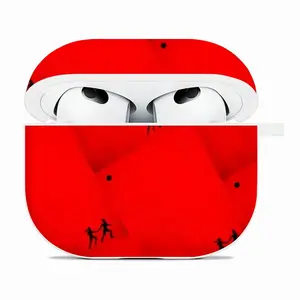 Deep Red (Decomposition) Airpods 3 Case (Hard Shell, White)