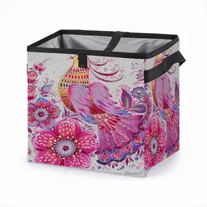 Pink Bird Of Hope Car Garbage Storage Bag