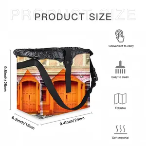 Orange Entrance Car Garbage Storage Bag