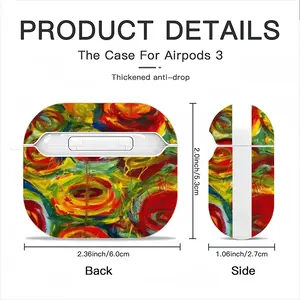 Whirls Airpods 3 Case (Hard Shell, White)