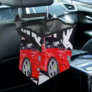 Porsche Turbo Red Car Garbage Storage Bag