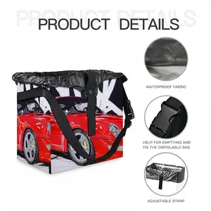 Porsche Turbo Red Car Garbage Storage Bag