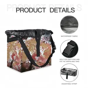 Hydrangea Gold Car Garbage Storage Bag