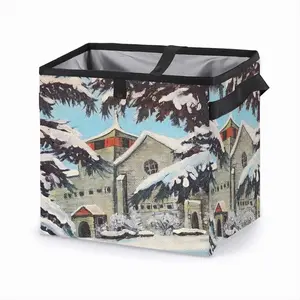 Winter Cathedral Car Garbage Storage Bag