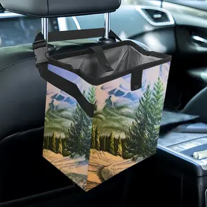 Mountain Road Car Garbage Storage Bag