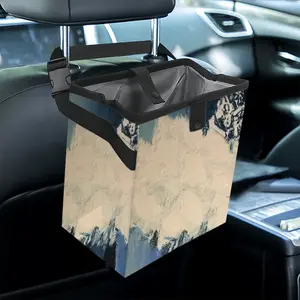 White Bouquet Car Garbage Storage Bag