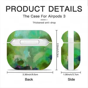 Green 3 Airpods 3 Case (Hard Shell, White)