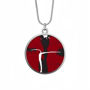 Intersection#104 2010 Snake Bone Chain Round Pendant Necklace